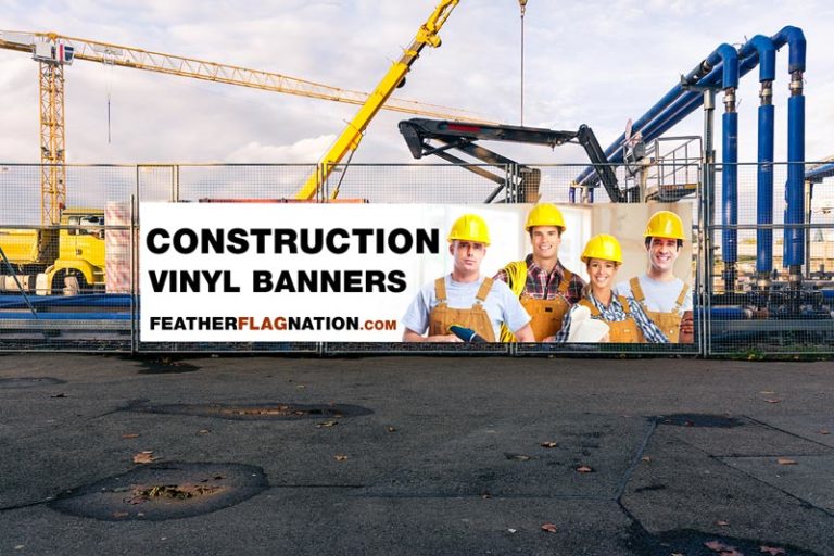 Construction Site Vinyl Banners For Safety And Promotion