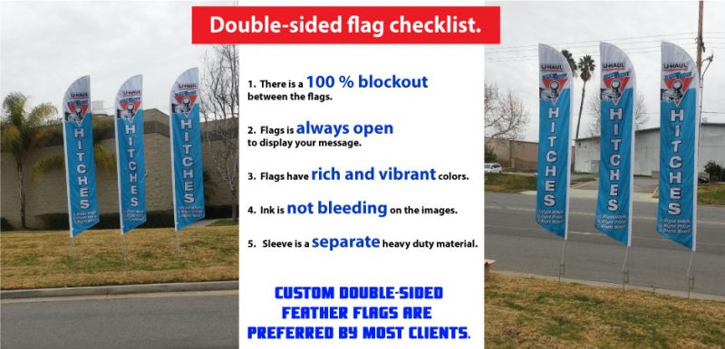 Banner Check List For Custom Double-sided Feather Flags