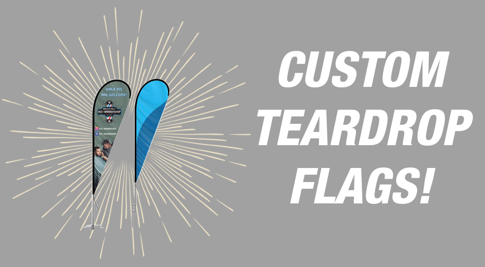 custom teardrop flags