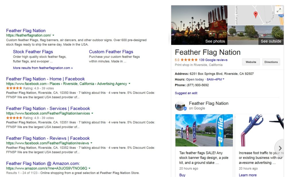Feather Flag Nation Storefront