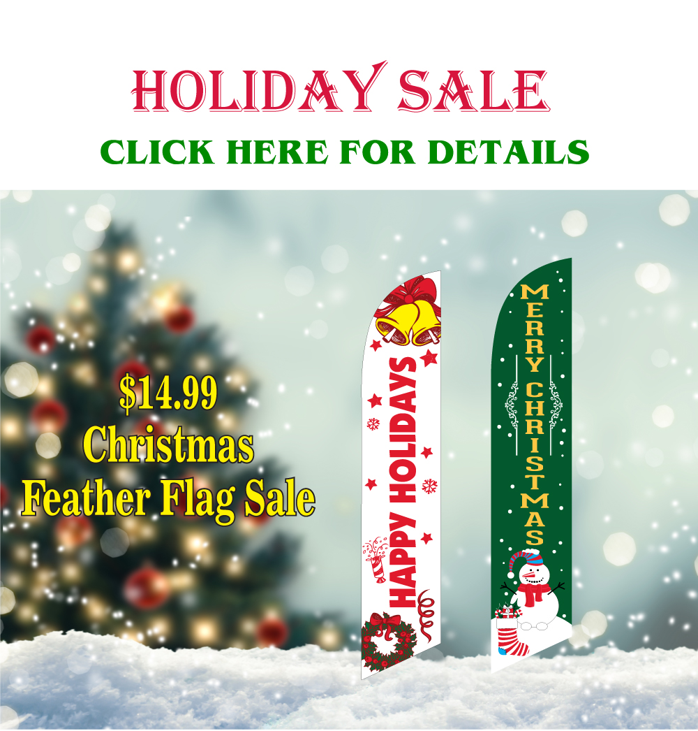 Sale Swooper Flutter Feather Advertising Flag Sale Flag Christmas Holiday Sale 