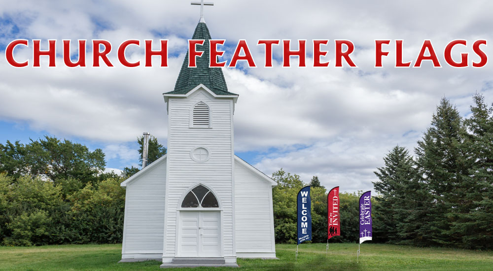 Church Feather Flags