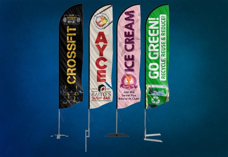 custom feather swooper flags banner flags
