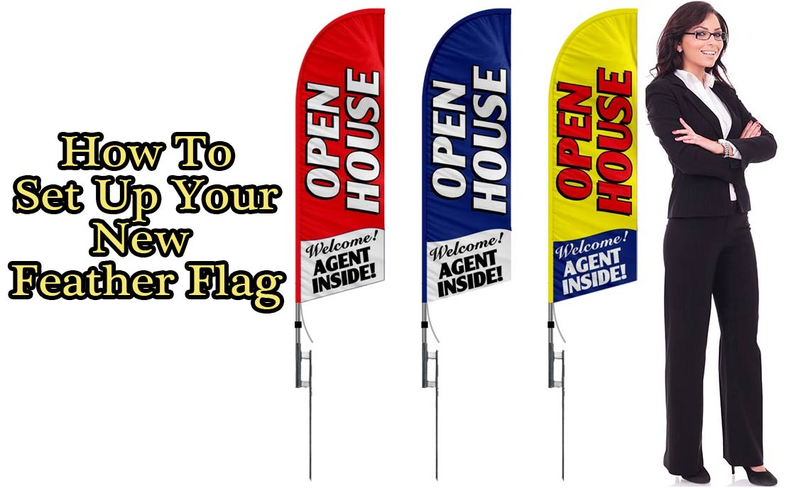 open house feather flag kit