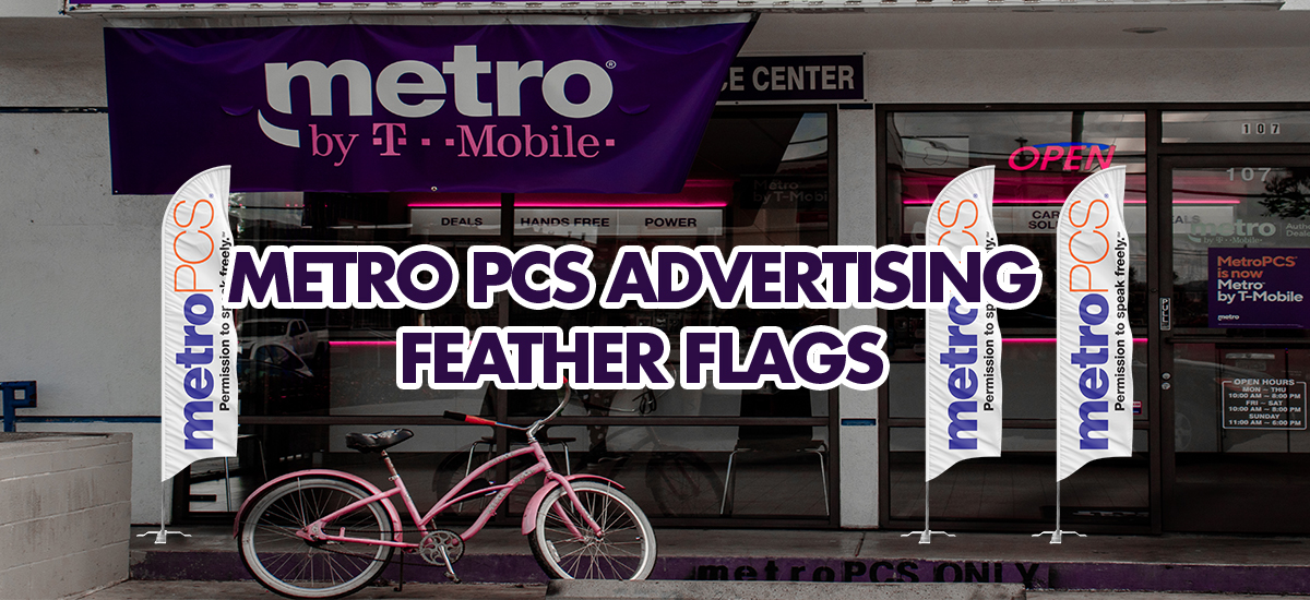 pz Windless Swooper Flag 15' KIT Feather Banner Sign METROPCS metro PCS 