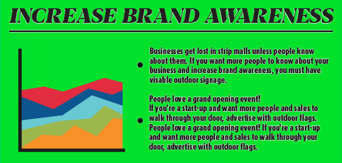 increase brand awareness with advertising flags