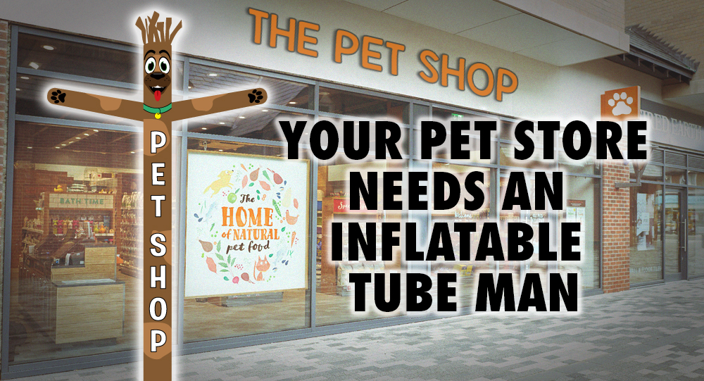 pet store inflatable tube man