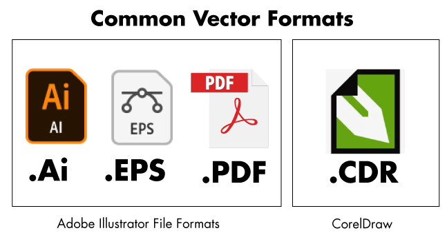 Different vector formats