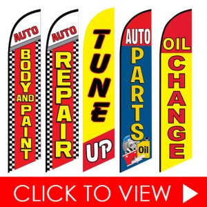 In-Stock Feather Flags Click to View - Auto Repair