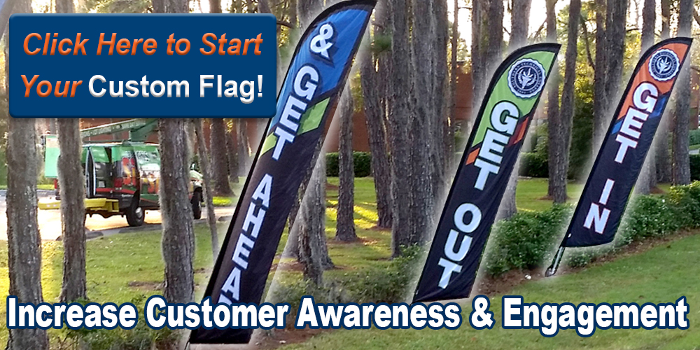 Encourage New Customers with Custom Feather Flags