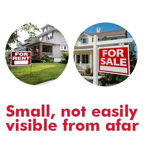 Small Real Estate Signs
