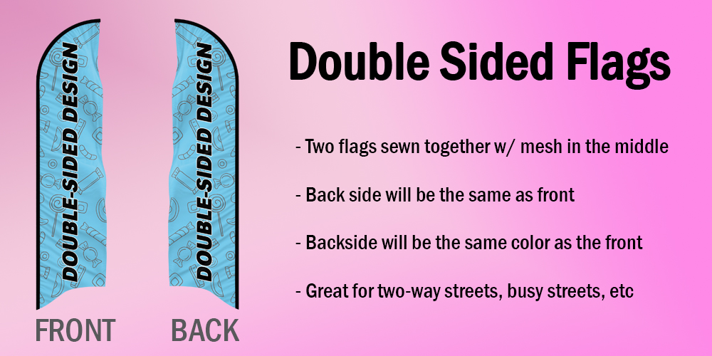 Double-sided Flags