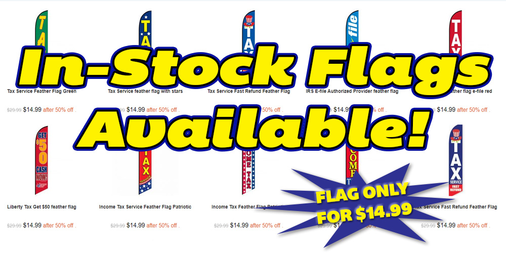 in-stock tax flags available