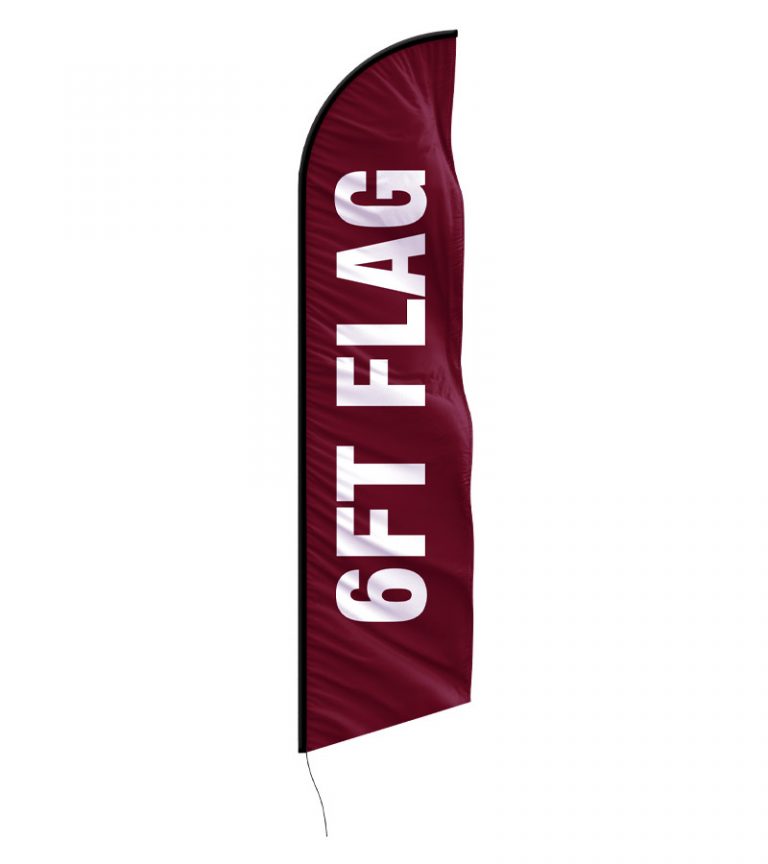 Custom 6ft Double Sided Feather Flag Special Advertising 5420