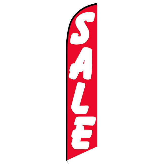 Sale (red and white) Feather Flag