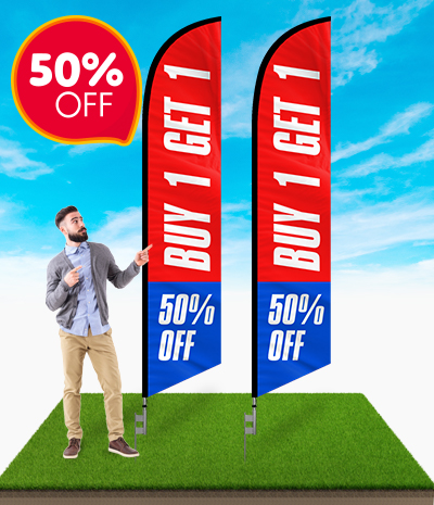 Swooper Feather Flag Kit Lotto Flag Details about   Outdoor Advertising Flex Banner