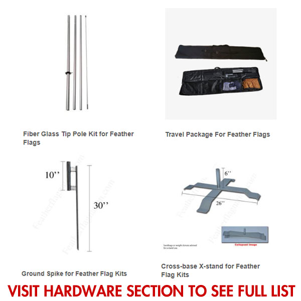 Pack of 20 hardware not included BRAKE SERVICE King Swooper Feather Flag Sign 